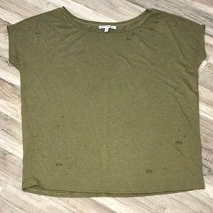 Express Olive green tee
